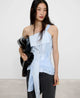 White/Blue Stripe