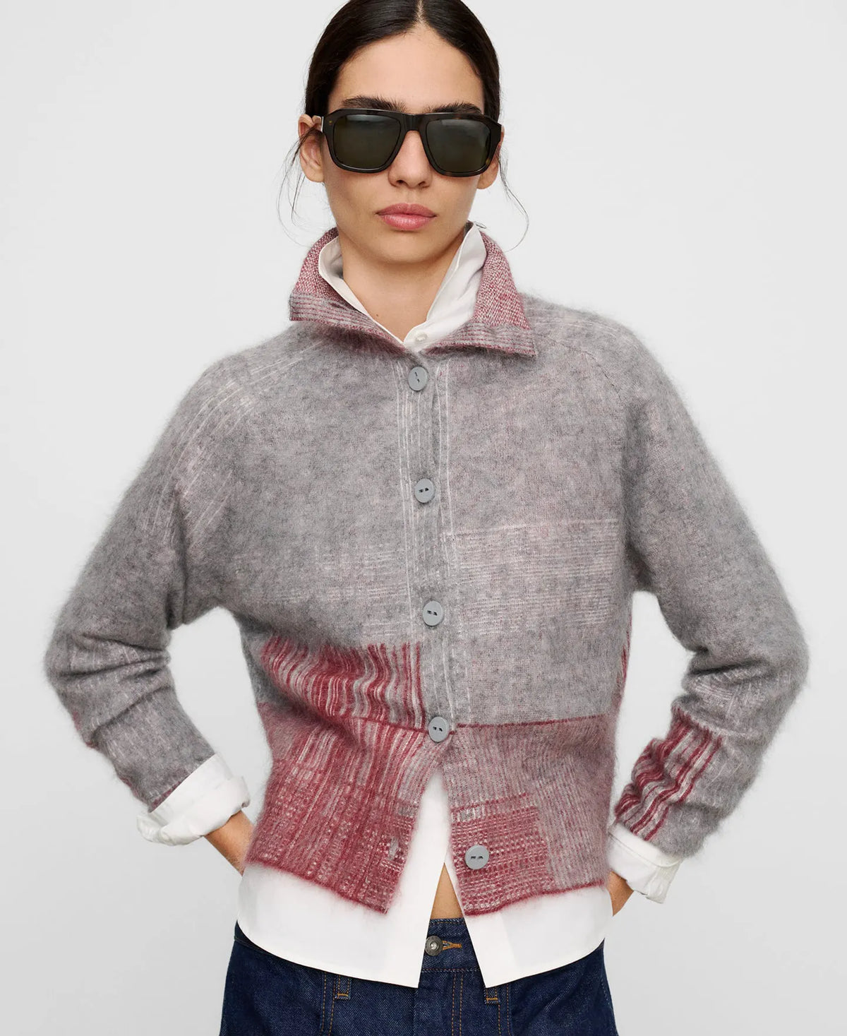 Maroon/Grey