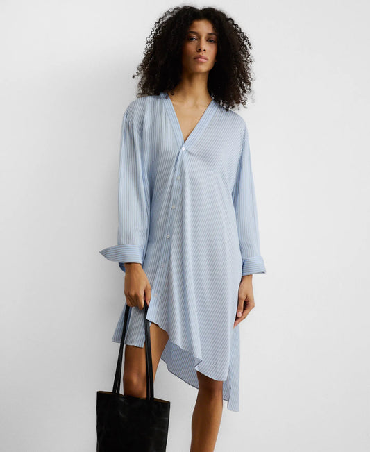 White/Blue Stripe