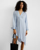 White/Blue Stripe
